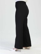  Pantalon poche simple -Noir 
