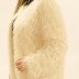 Veste en tweed à franges - beige