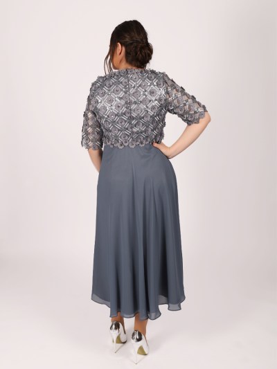Robe longue à fleur See'line - gris