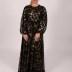 Robe longue glamour Famelin - noir/doré