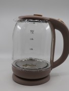 Bouilloire verre plastique Almina 1.8L beige