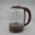 Bouilloire verre plastique Almina 1.8L beige