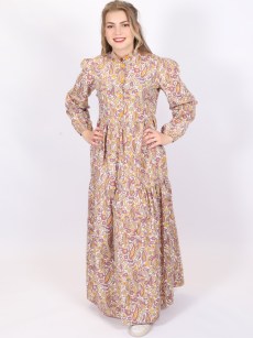 Robe à motif en fleur Loreen - rose