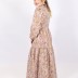 Robe à motif en fleur Loreen - rose