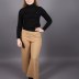 Pantalon ample côtelé à taille élastique Soul - taupe