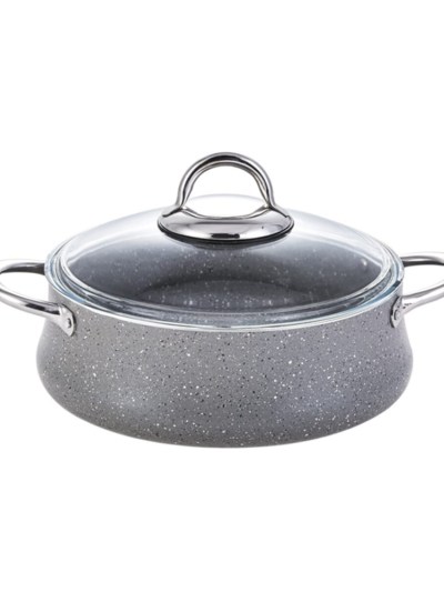 Batterie de cuisine 7 pièces Karaca Bio Granit Bereket - Gris
