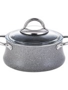 Batterie de cuisine 7 pièces Karaca Bio Granit Bereket - Gris