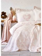 Karaca Home housse de couette 2 personnes en satin de coton poudré Royal Quatre Royal 