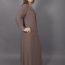 Robe longue simple Hesna - marron