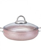 Batterie de cuisine 7 pièces en granit Bio Karaca Avanos Rose