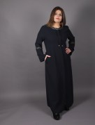 Abaya évasé Uzunlar - noir