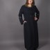 Abaya évasé Uzunlar - noir