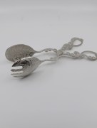 Pince à salade avec motif - argent