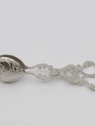 Pince à salade avec motif - argent