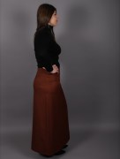 Jupe simple Uzunlar - marron