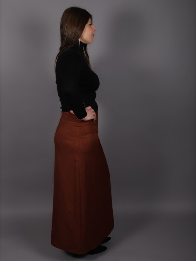 Jupe simple Uzunlar - marron