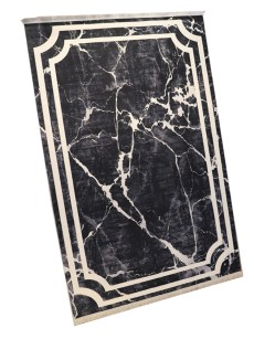 Tapis 80X150cm Rixos lavable antidérapant  noir  X-0063