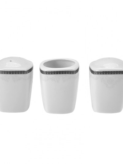 Karaca Fine Pearl Neklus 62 pièces Ensemble de dîner carré İnci pour 12 personnes