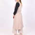 Gilet sans manches à col cascade - crème