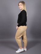 Jean mom avec poches Loreen - marron