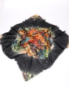 Foulard carré - multicolore noir