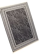 Tapis 80X150cm Rixos lavable antidérapant  noir  X-0068
