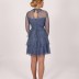 Robe courte pointillé Dans - bleu 