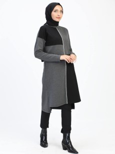 Tunique avec détail strass Gris