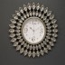  Horloge murale Almina taupe avec Strass transparent D.44 cm