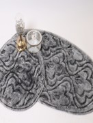Tapis de bain Ipekce yakamoz 2 pièces - gris