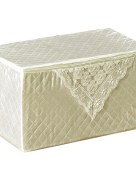 Housse de rangement satinée Ipekce - crème 50x100