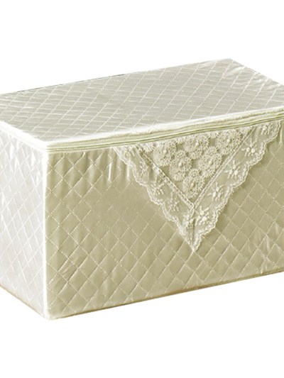 Housse de rangement satinée Ipekce - crème 50x100