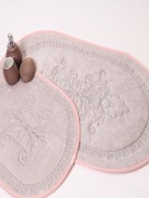 Tapis de bain Ipekce suna 2 pièces - rose pâle
