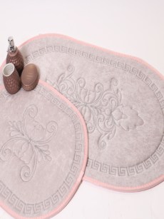 Tapis de bain Ipekce suna 2 pièces - rose pâle