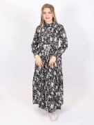 Robe longue à détail Loreen - noir 