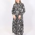 Robe longue à détail Loreen - noir 