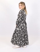 Robe longue à détail Loreen - noir 