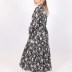 Robe longue à détail Loreen - noir 