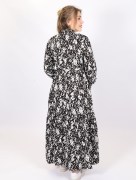 Robe longue à détail Loreen - noir 