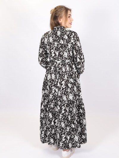 Robe longue à détail Loreen - noir 