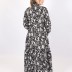 Robe longue à détail Loreen - noir 