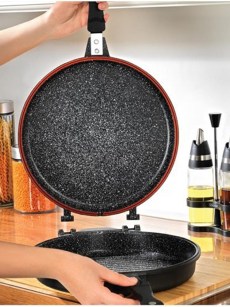 Poêle à Double Grill Schäfer - noir 32 cm