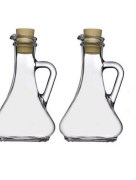 Paşabahçe 2 pièces de vinaigre de bouteille d'huile en verre 0002