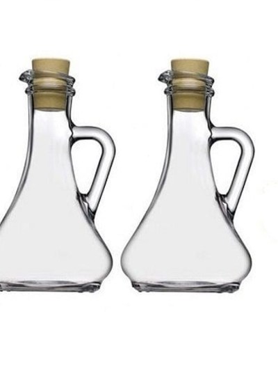 Paşabahçe 2 pièces de vinaigre de bouteille d'huile en verre 0002