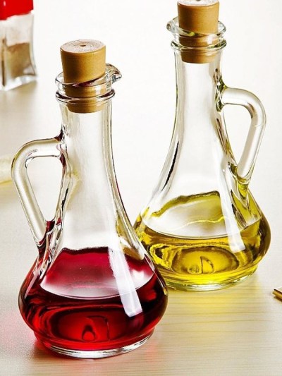Paşabahçe 2 pièces de vinaigre de bouteille d'huile en verre 0002