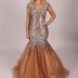 Robe à paillette coupe sirène - rose pâle 