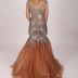 Robe à paillette coupe sirène - rose pâle 