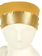 Bonnet satin - moutarde