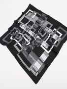 Foulard carré Piramit - noir/blanc
