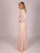 Robe de soirée longue Pomme passion  à perle coupe sirène 